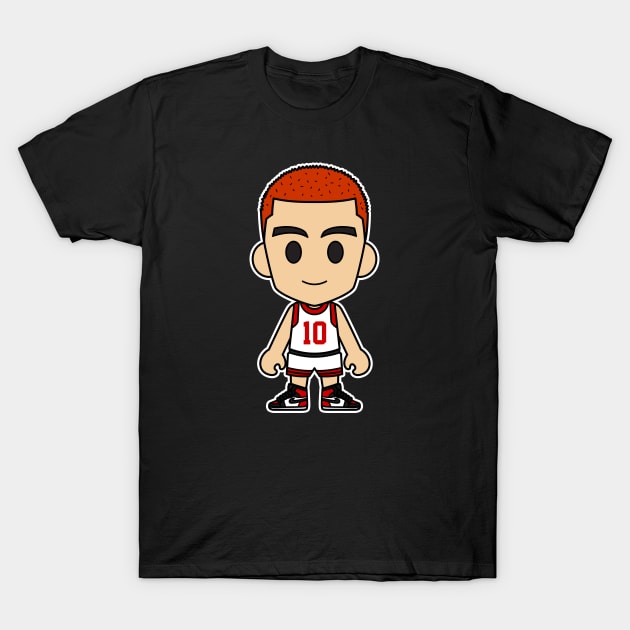 Hanamichi Sakuragi Bald White Jersey T-Shirt by Chibi Pops